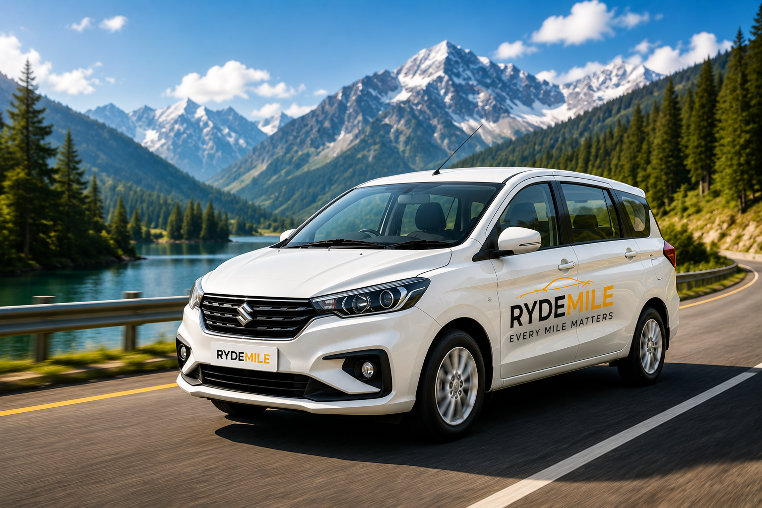 Highway route outstation taxi travel vehicle presentation